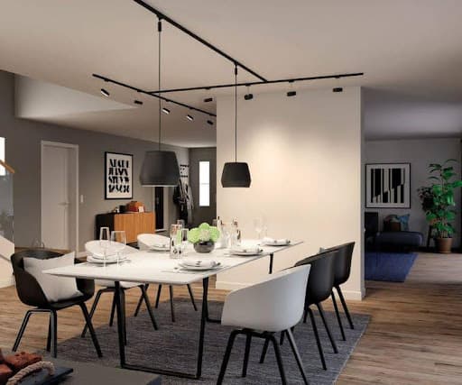 Schwarze Deckenlampe für Schlafzimmer für einen kühnen und dramatischen Look