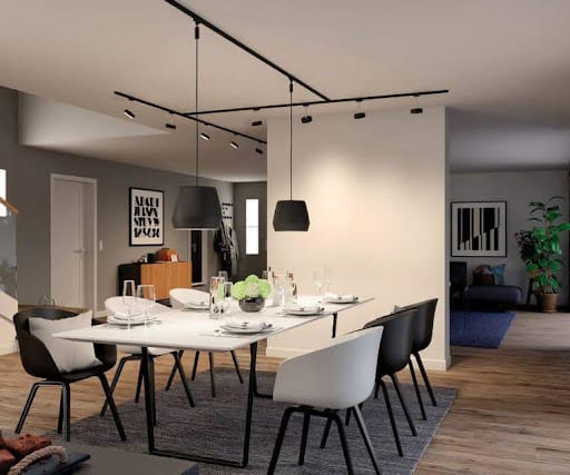 Schwarze Deckenlampe für Schlafzimmer für einen kühnen und dramatischen Look