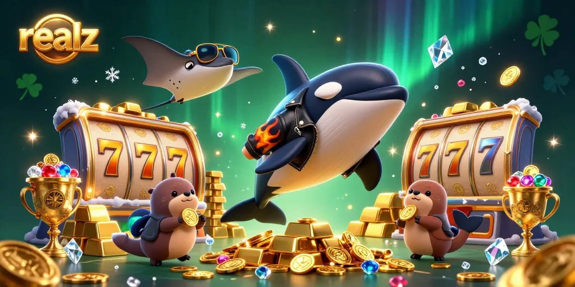 Engage with realz-themed slots featuring playful sea creatures in a vibrant casino scene.