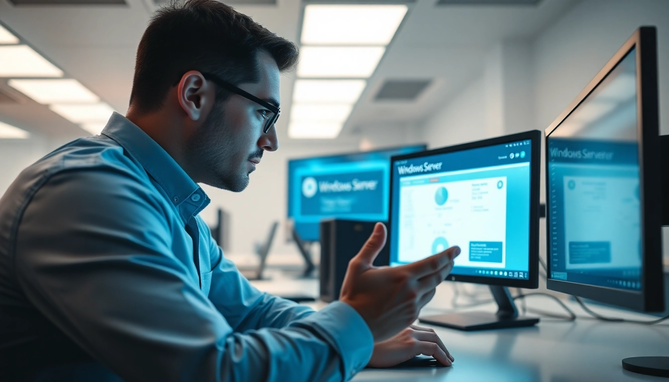 RDS Zugriffslizenz User 2025 bestellen und aktivieren in modernem Büro mit digitalen Dashboards.