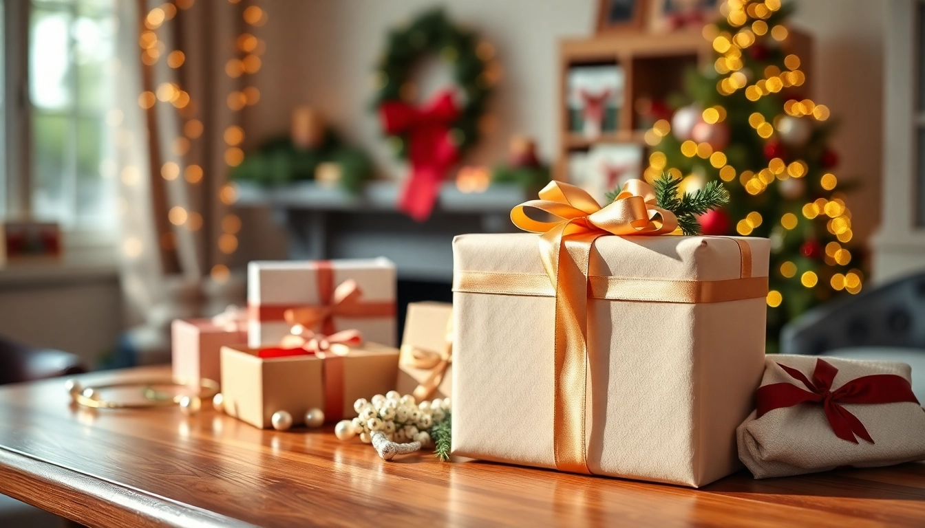 Entdecken Sie das perfekte Geschenk in einer liebevoll gestalteten Geschenkpräsentation.
